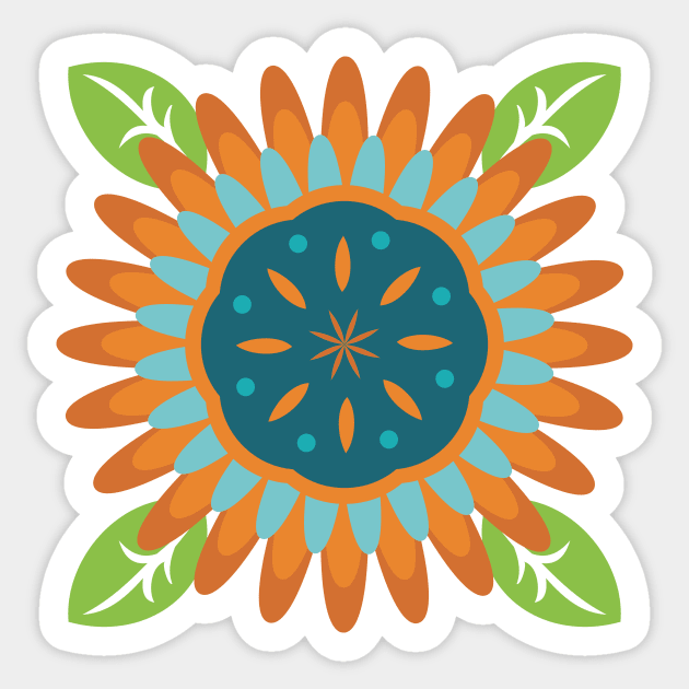 Southwest Flower Sticker by evisionarts